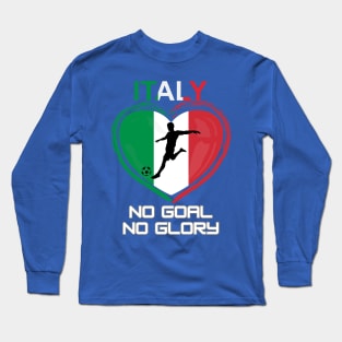 Soccer Italian flag Long Sleeve T-Shirt